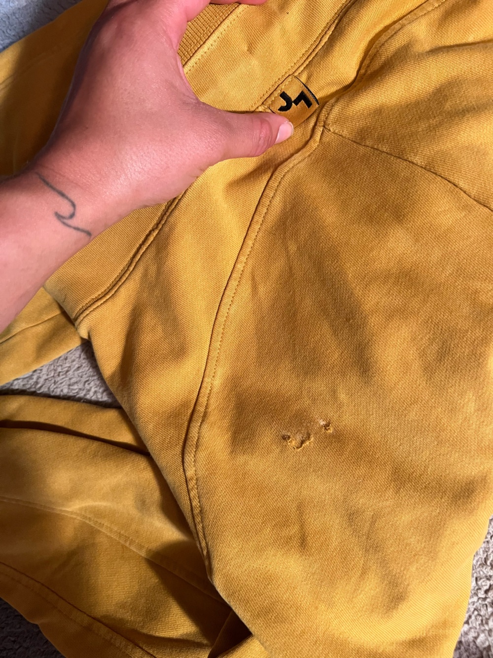 Yellow Joylab sweatshirt & sweatpants Set - Picture 4 of 4